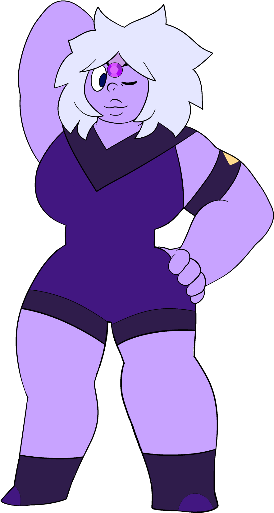 Image Forehead Amethyst Png Gemcrust Wikia Fandom - Steven Universe Gemcrust Amethyst (1280x1829), Png Download
