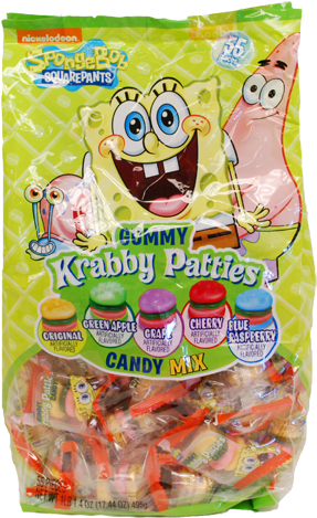 Spongebob Squarepants Gummy Krabby Patties Candy Mix - Gummy Krabby Patty Candy (500x500), Png Download