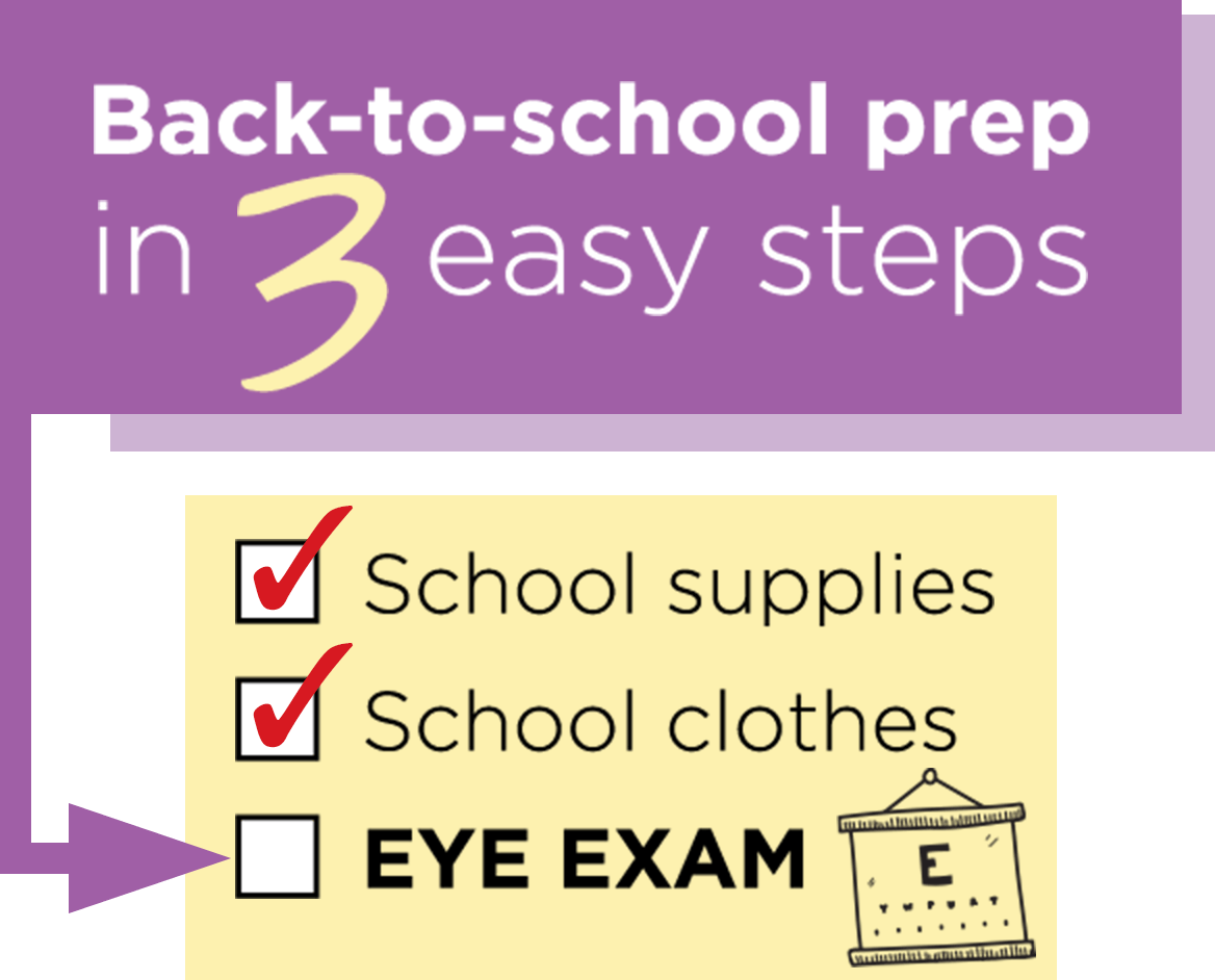 Back To School Prep In 3 Easy Steps - Jcpenney Optical (1168x942), Png Download