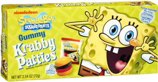 Spongebob Squarepants Gummy Krabby Patties Candy (600x600), Png Download