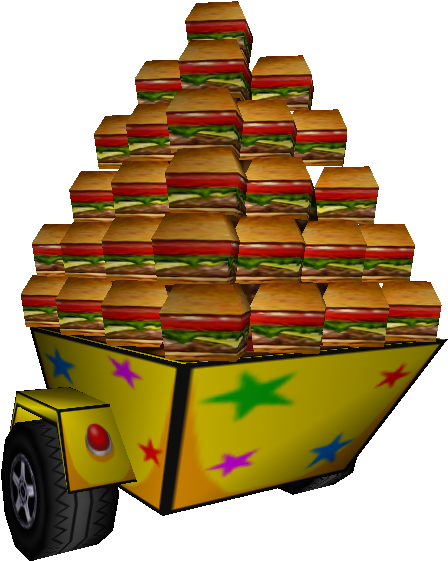 Nicktoons Racing Year Supply Of Krabby Patties - Illustration (750x650), Png Download