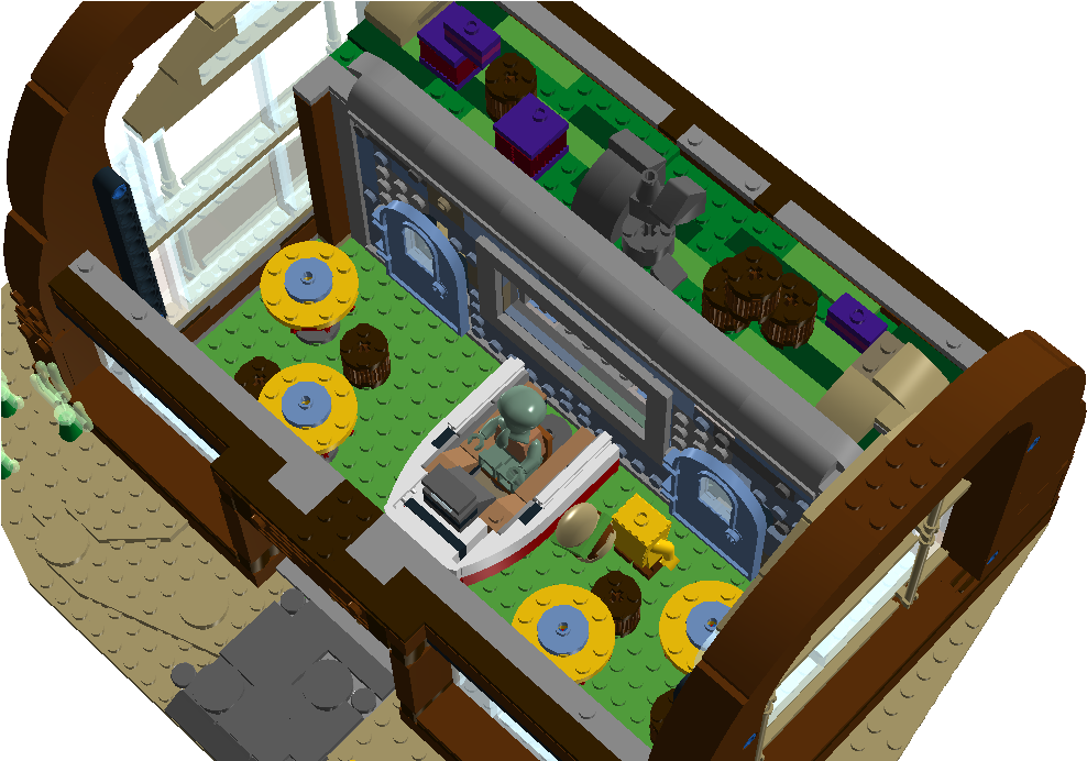 And A Handful Of Play Features Such As A Collapsing - Krusty Krab 3d Model (1040x691), Png Download