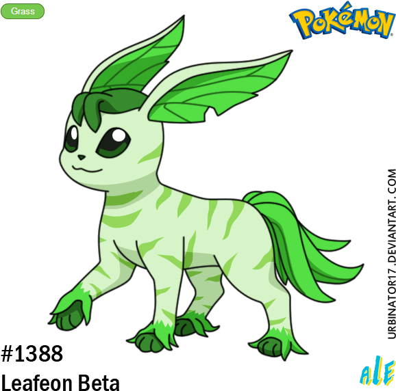Leafeon Beta By Urbinator17 Urbinator Spirits - Pokemon Ash And 2" Pikachu (600x600), Png Download