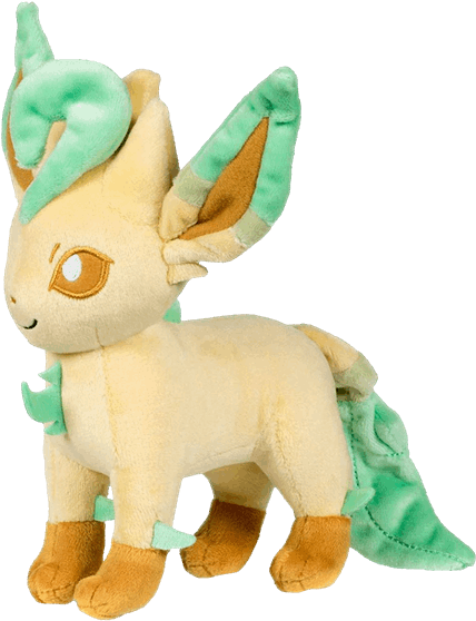 This Leafeon Plush Is Right At Home In Any Place With - Pokemon Leafeon Plush (600x600), Png Download