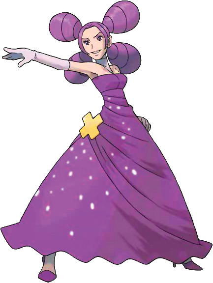 Fantina - Gym Leader Fantina (433x576), Png Download