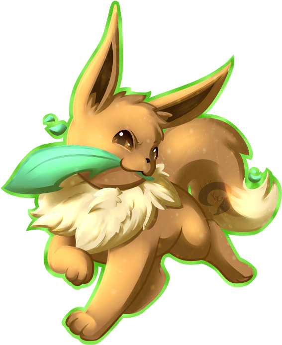 Leafeon By Kitsuguardian On Deviantart - Leafeon Eevee (700x700), Png Download