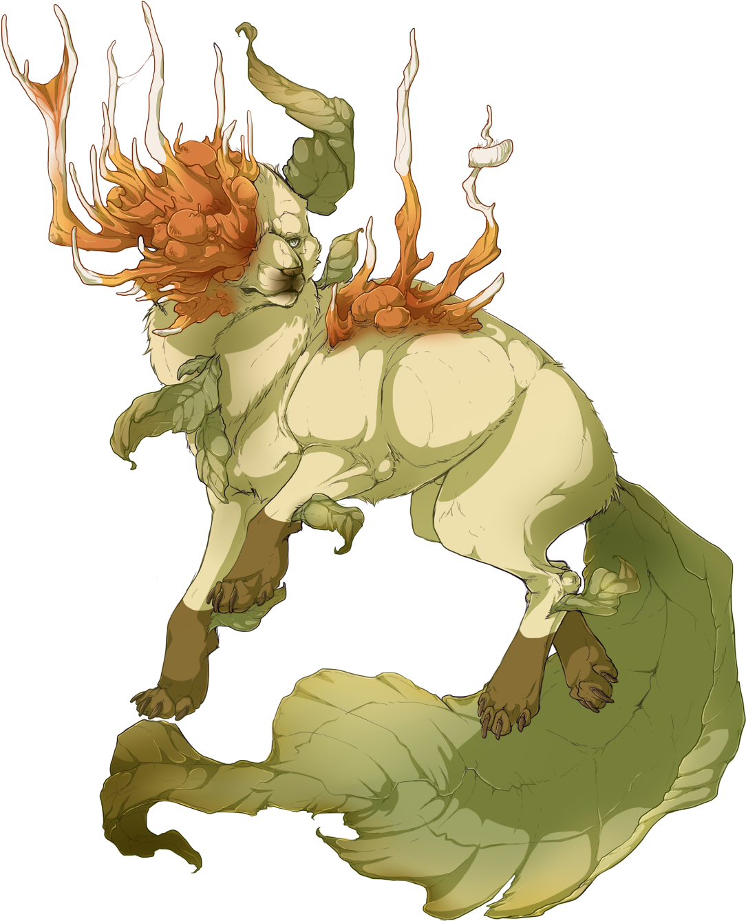 For Some Strange Reason Leafeon Reminds Me Of The Cordyceps - Illustration (1200x1337), Png Download