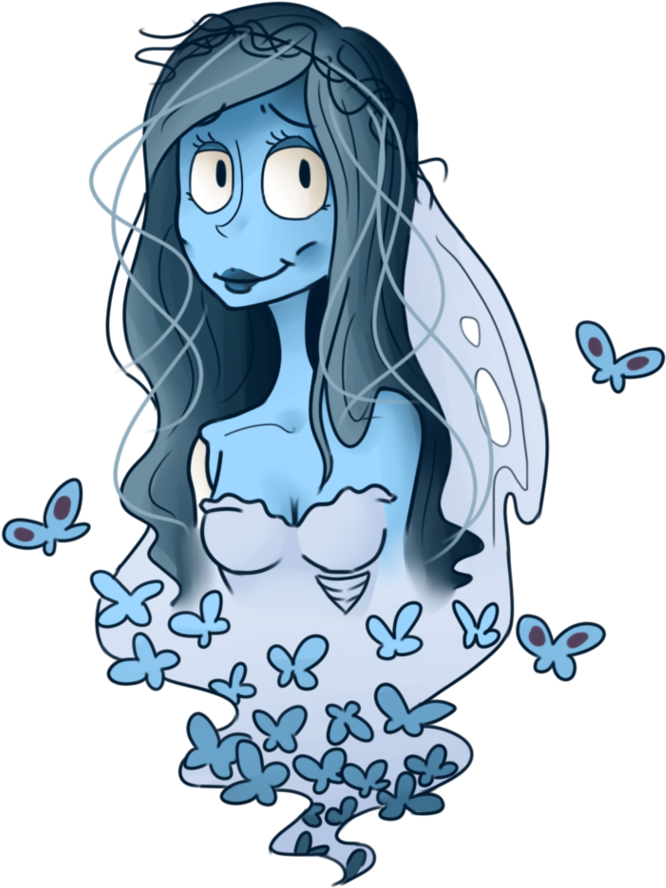 Wedding Drawing Corpse Bride - South Park Corpse Bride (760x1052), Png Download