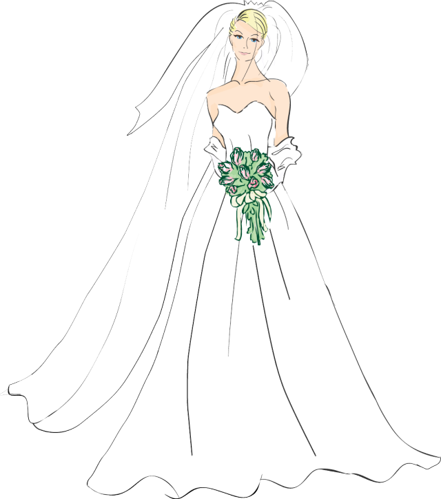 Vector Library Download Png Collection Free Bride The - Bride Clipart Png (640x725), Png Download