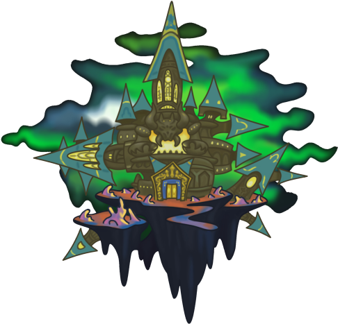 Castle Oblivion Khcom - Kingdom Hearts 3 Green Form (502x476), Png Download