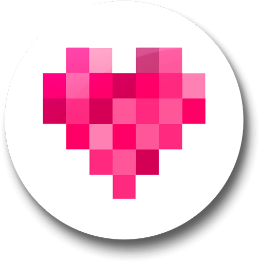 Minecraft Empty Heart Png - Pixel (528x528), Png Download