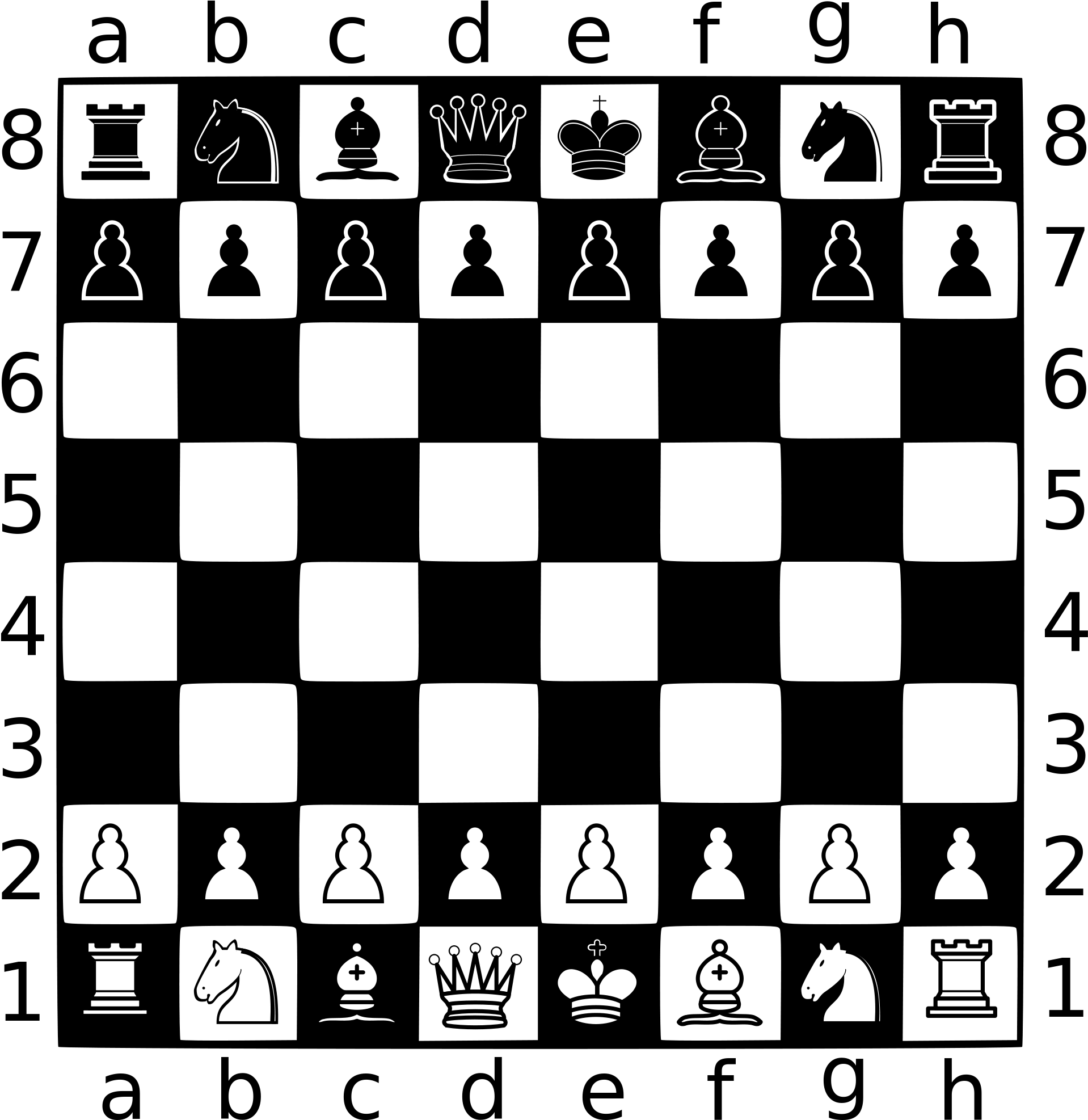 Open - Chess Pieces (2000x2000), Png Download