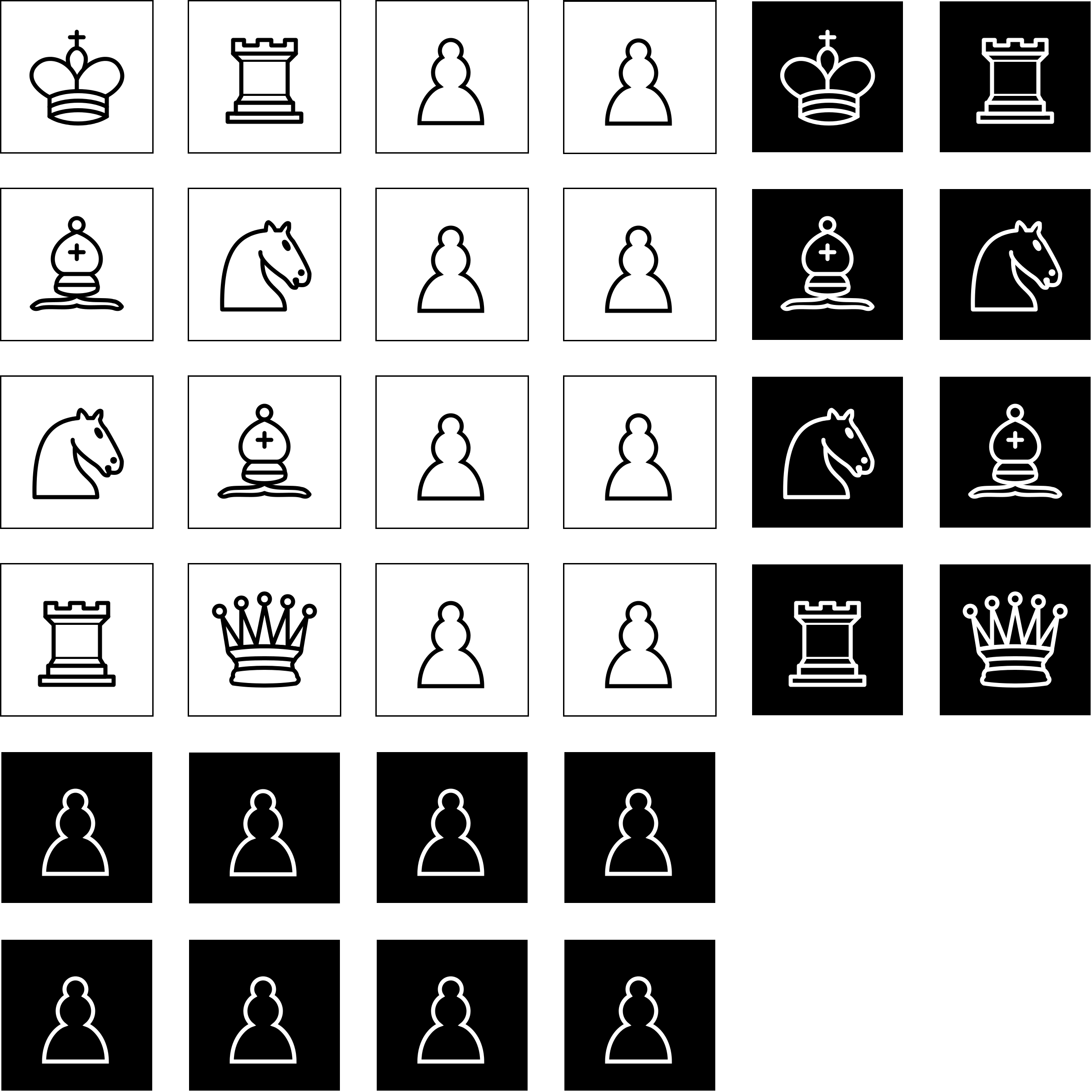 And - Chess Pieces Top View (2403x2403), Png Download