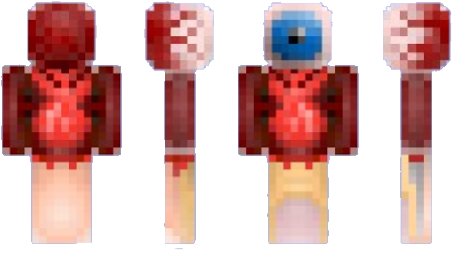 Photo - Eyeball Minecraft Skin (530x298), Png Download