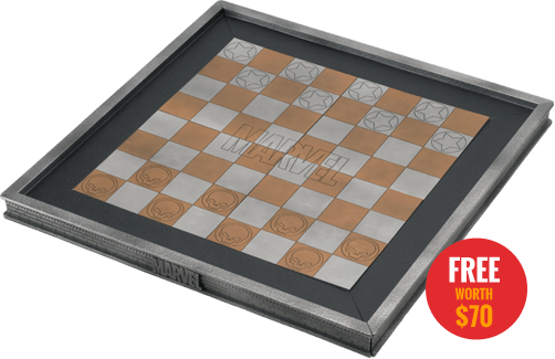 Deluxe Chess Board With Your 6th Shipment Receive This - Eaglemoss Marvel Chess Board (502x325), Png Download