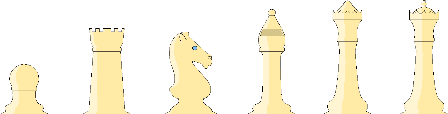 Chess Pieces White - Chess (1548x412), Png Download