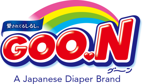 A Japanese Baby Diaper Keeps Babies Skin Dry & Protected - Goo N Logo Png (559x330), Png Download