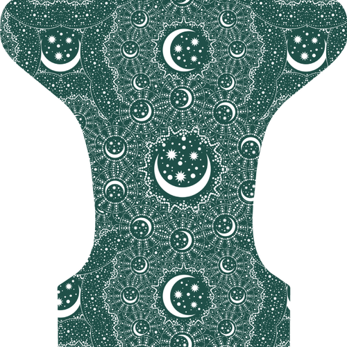 Moons Pocket Diaper By Bumbum Babies - Geometric Shape (500x500), Png Download