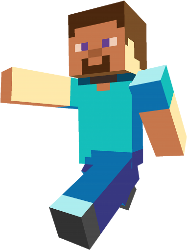 To Correct The Huge Hitboxes And Chest Line Of Sight - Minecraft Steve Png (391x508), Png Download