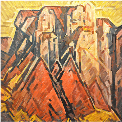 “young Man With Stereo” Oil On Canvas - Modern Art (417x417), Png Download