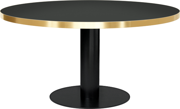 Round Table Png - Gubi Round Dining Table (581x354), Png Download