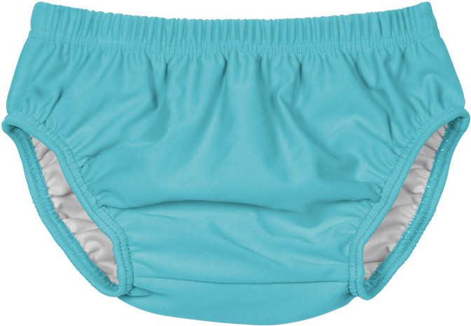 Child Wearing The Swim Diaper In Baby Size 6-12 And - Swim Diaper (850x891), Png Download