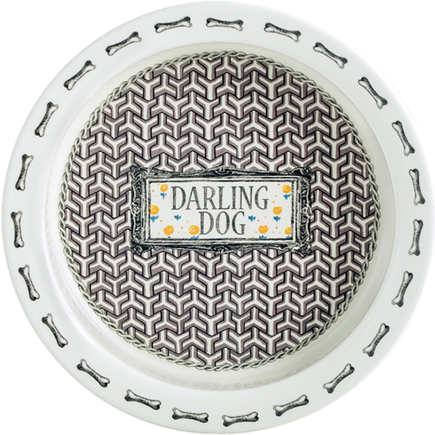 Gien Darling Dog Dog Plate (869x863), Png Download