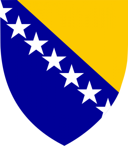 Bosnia And Herzegovina Emblem (438x500), Png Download