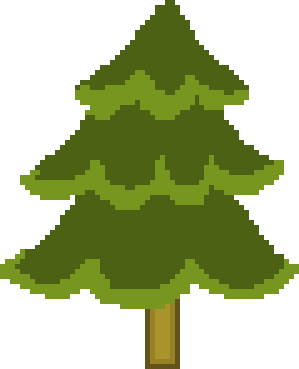Arbol - Pixel Art Arbol (650x800), Png Download