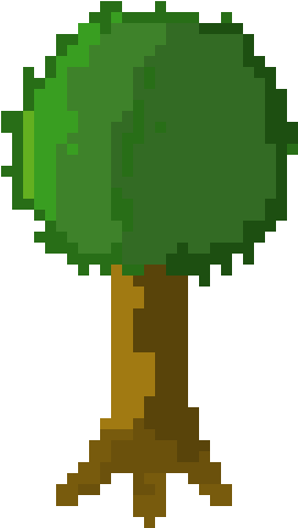 Arbol - Arbol Pixel Art Png (330x540), Png Download