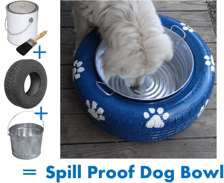 Diy Tyres For Dogs (768x665), Png Download