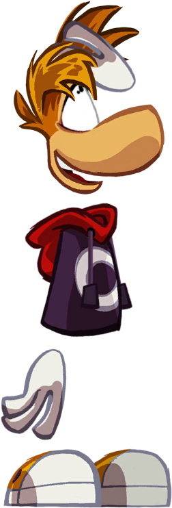 Rayman Loves His Hair By Sticcathestickgod On Deviantart - Rayman Origins Dark Rayman (500x800), Png Download