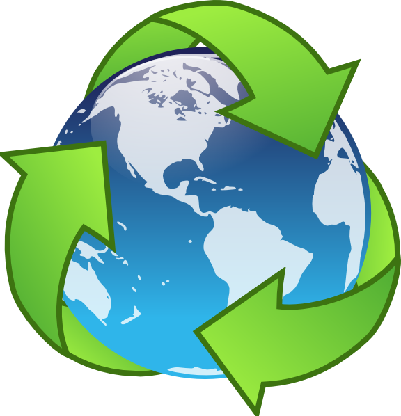 Clip Stock Earth Clipart Environmental Science - Reduce Reuse Recycle (576x598), Png Download