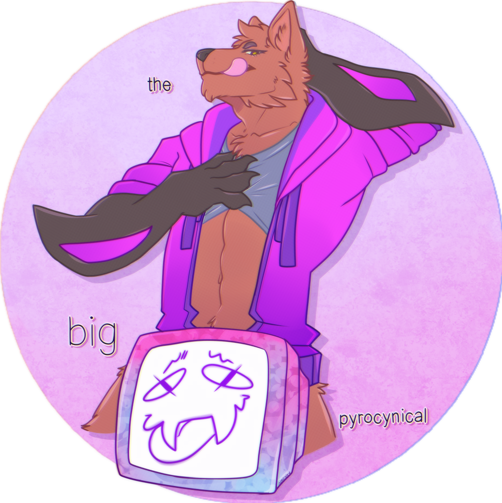 Furry Pyrocynical (1000x1002), Png Download