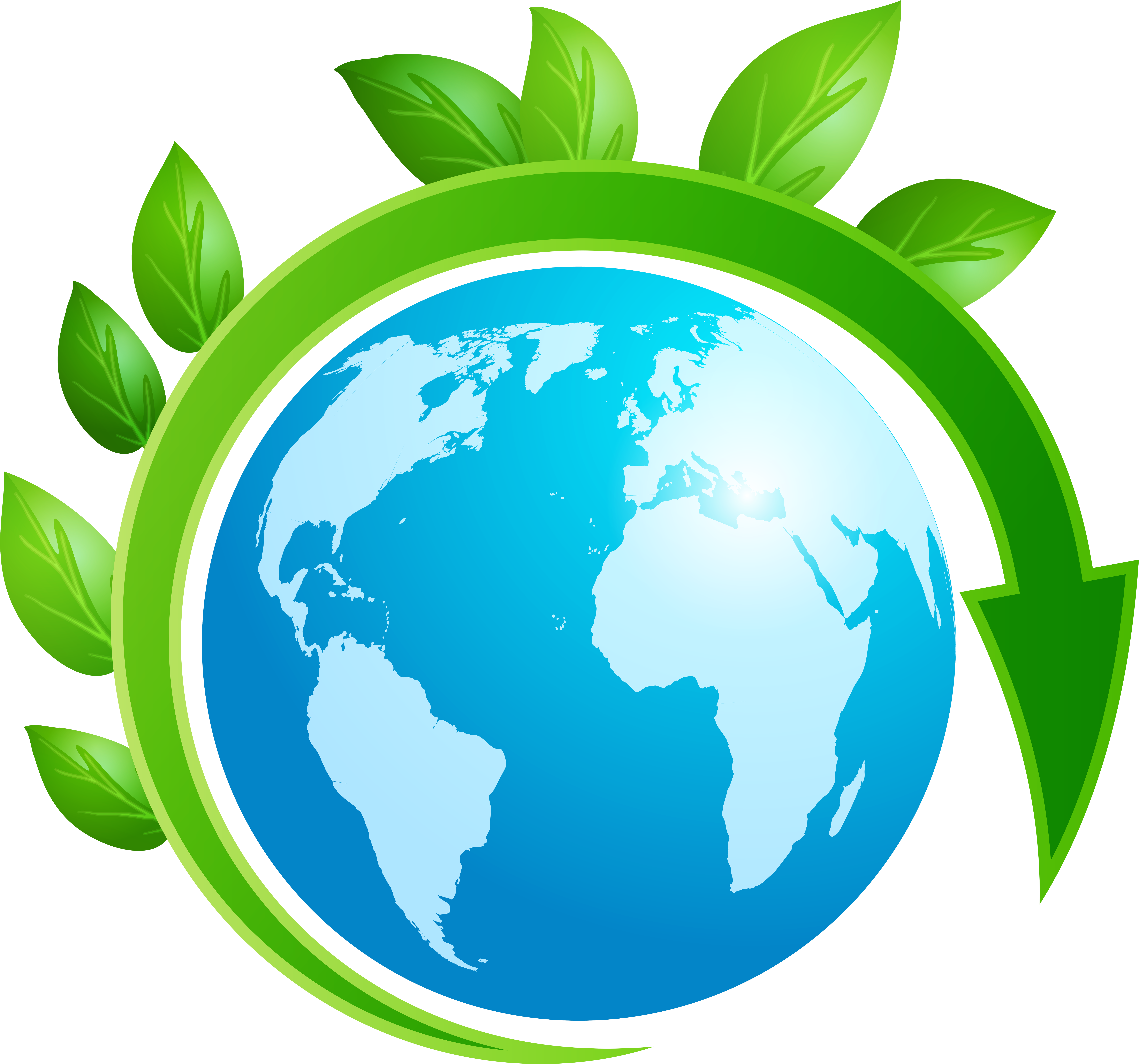 Planet With Leaves Png Clip Art Best (8000x7474), Png Download