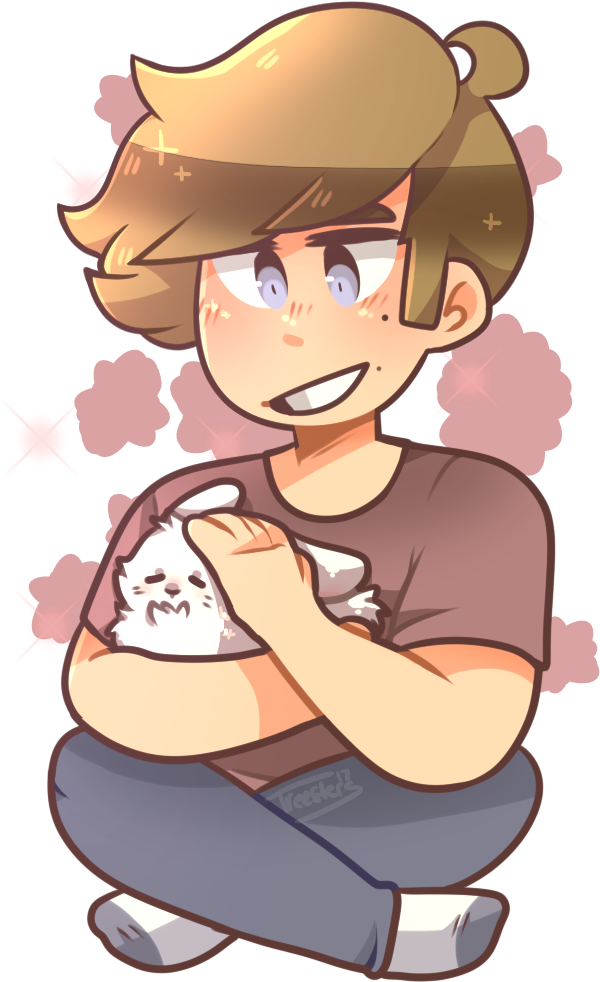 Pyro And Blue My Favorite Boys Speedpaint - Digital Art (697x1063), Png Download