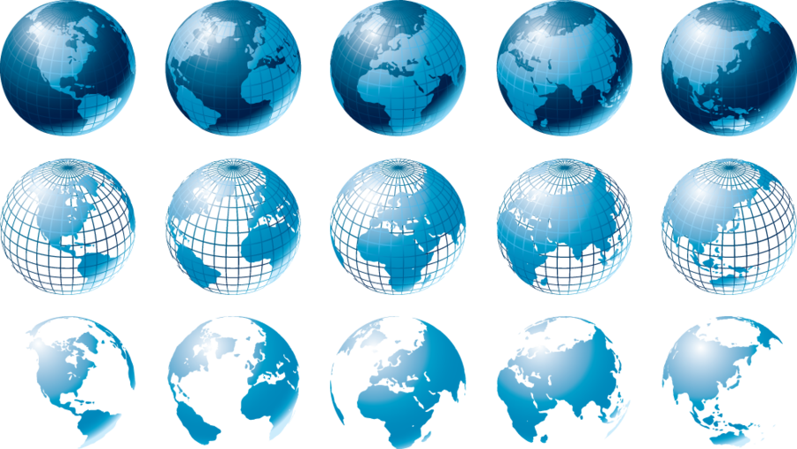 Globe - Earth Vector Free Download (900x507), Png Download
