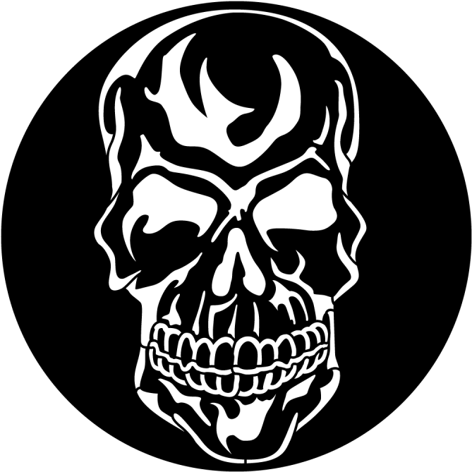 Skull Evil - Apollo Skull Evil Steel Gobo Ms-3066 (800x800), Png Download