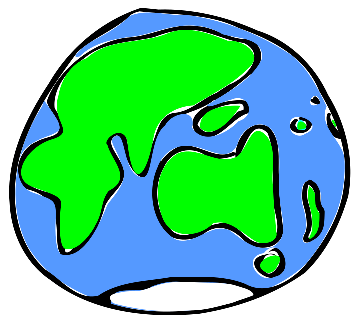 Earth Clipart Sketch - Earth Quick Sketch Women's Tees (800x729), Png Download