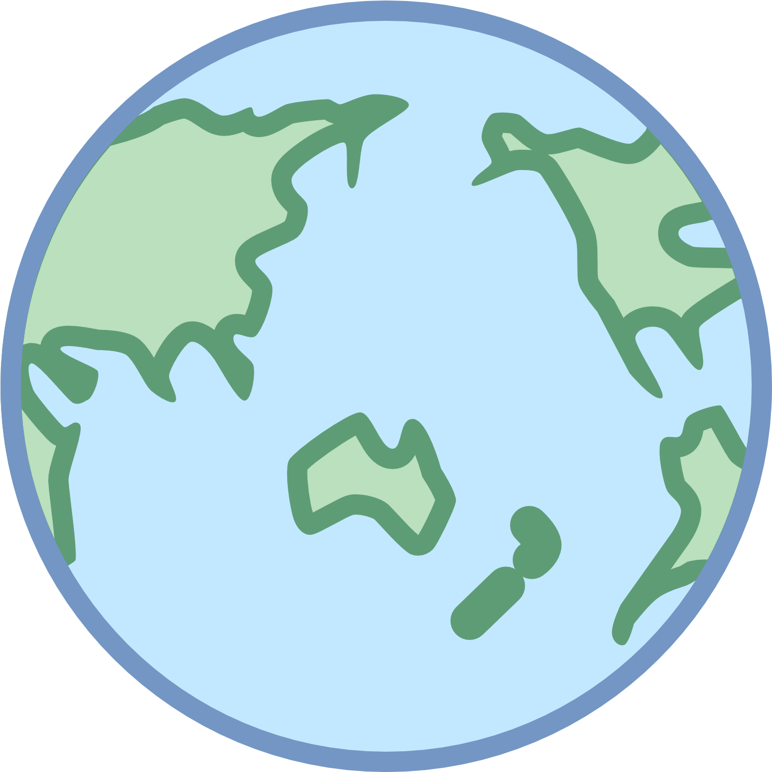 Earth Clipart Asia Png - World Icon View On Asia (1600x1600), Png Download