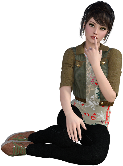 Women Nice Young Isolated Girl Attractive Model - Nice Girl Png (576x720), Png Download