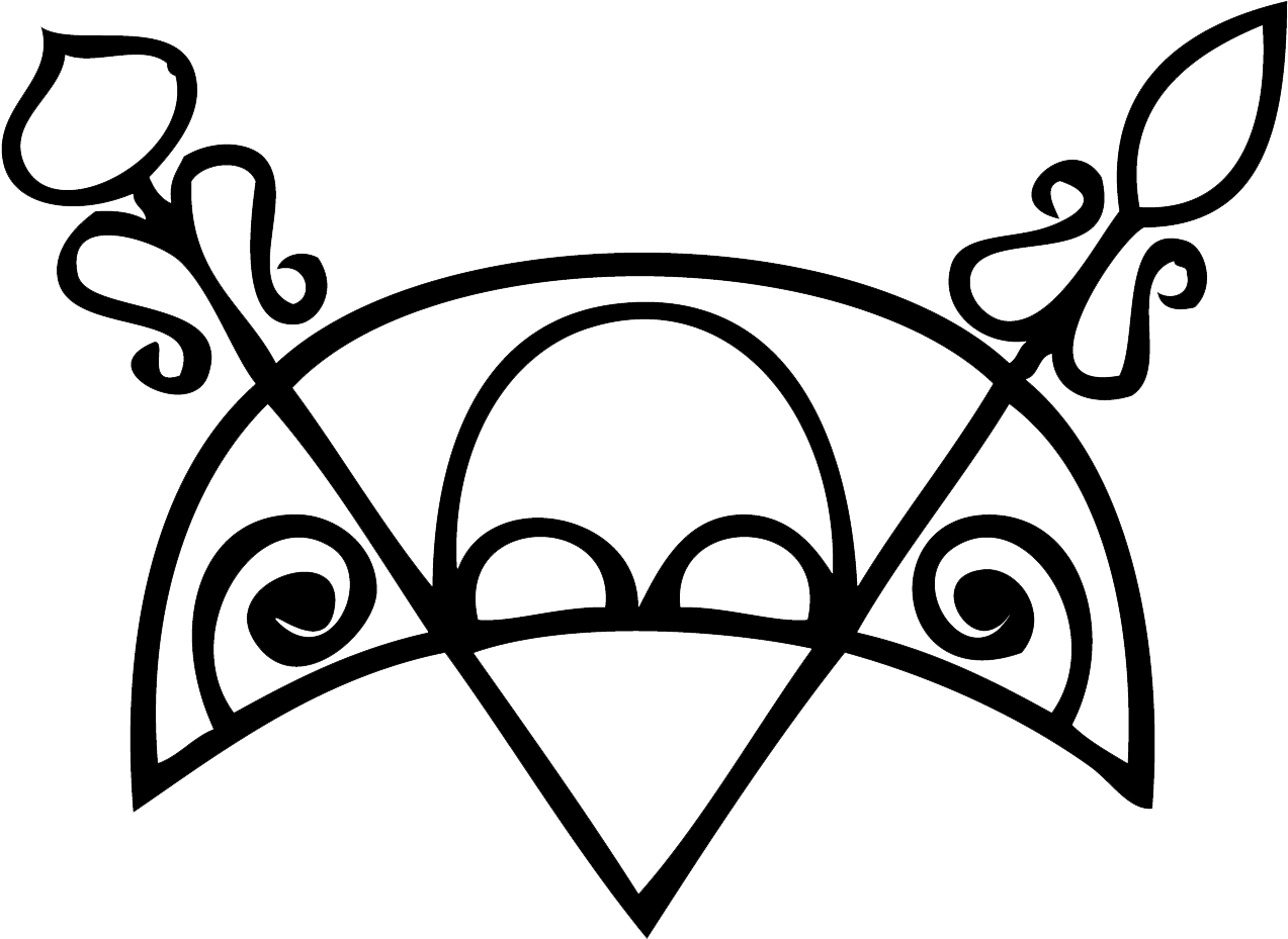 Crescent V-rod - Pictish Crescent V Rod (1387x1129), Png Download