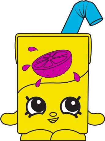 Lucy Juice Box Ct Variant Art - Shopkins Lucy Juice Box (575x475), Png Download