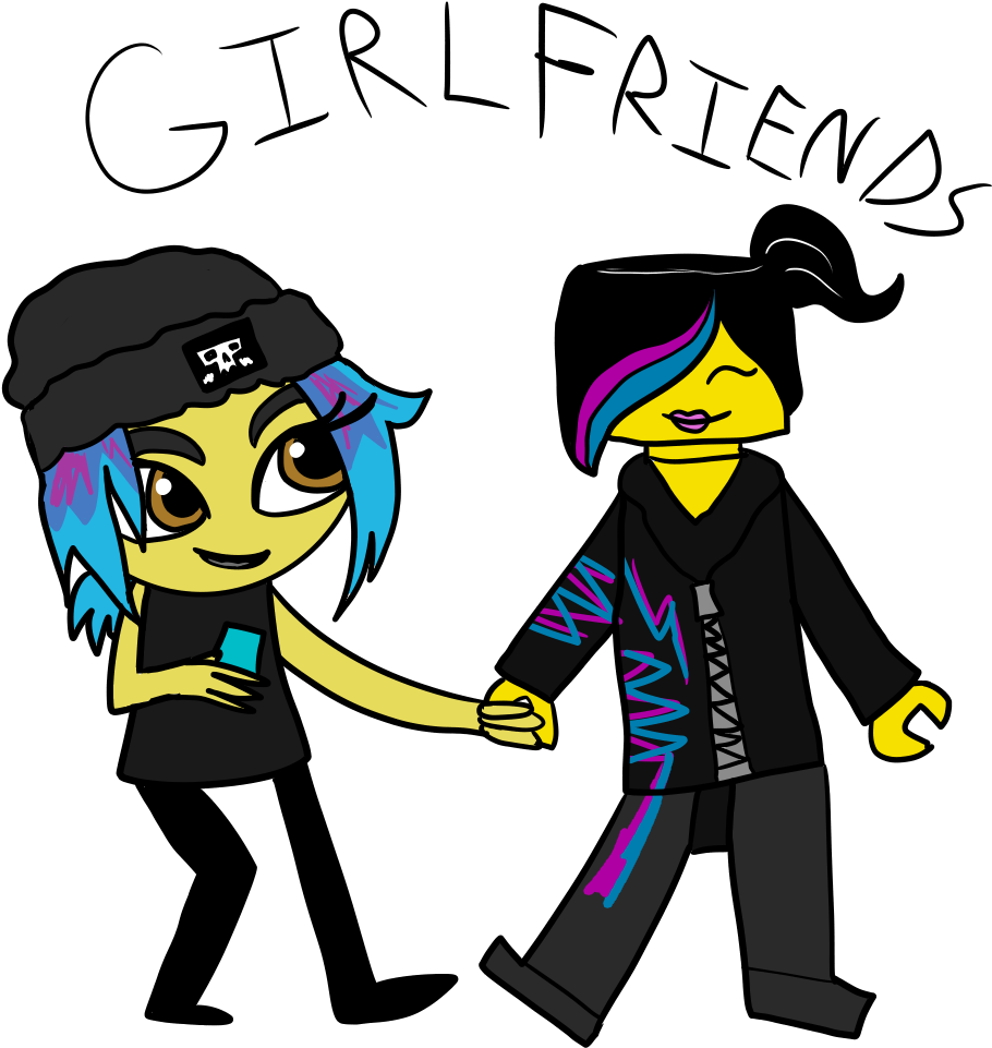 “theyre Girlfriends Reblog If Theyre Girlfriends ” - Wildstyle Jailbreak Emoji Movie (1000x1000), Png Download