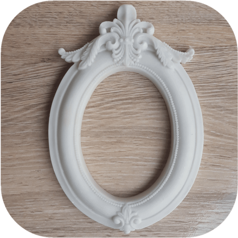 Moldura Oval Arabesco Em Resina - Picture Frame (850x850), Png Download