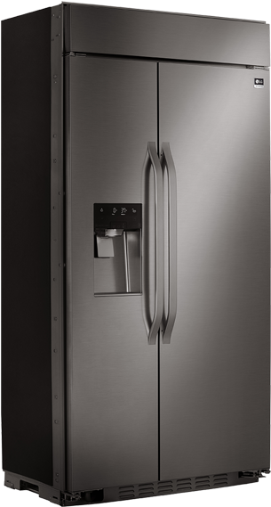 In Collaboration With Designer Nate Berkus, Expanded - Lg Studio Lssb2696bd Built-in Side-by-side Refrigerator (306x589), Png Download