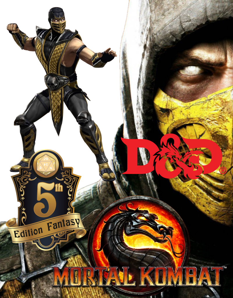 Scorpion Dnd 5e Mortal Kombat - Mortal Kombat Scorpion (800x1024), Png Download