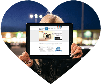 Buy Likes On Instagram Heart - Instagram Mockup Para Ipad (388x314), Png Download