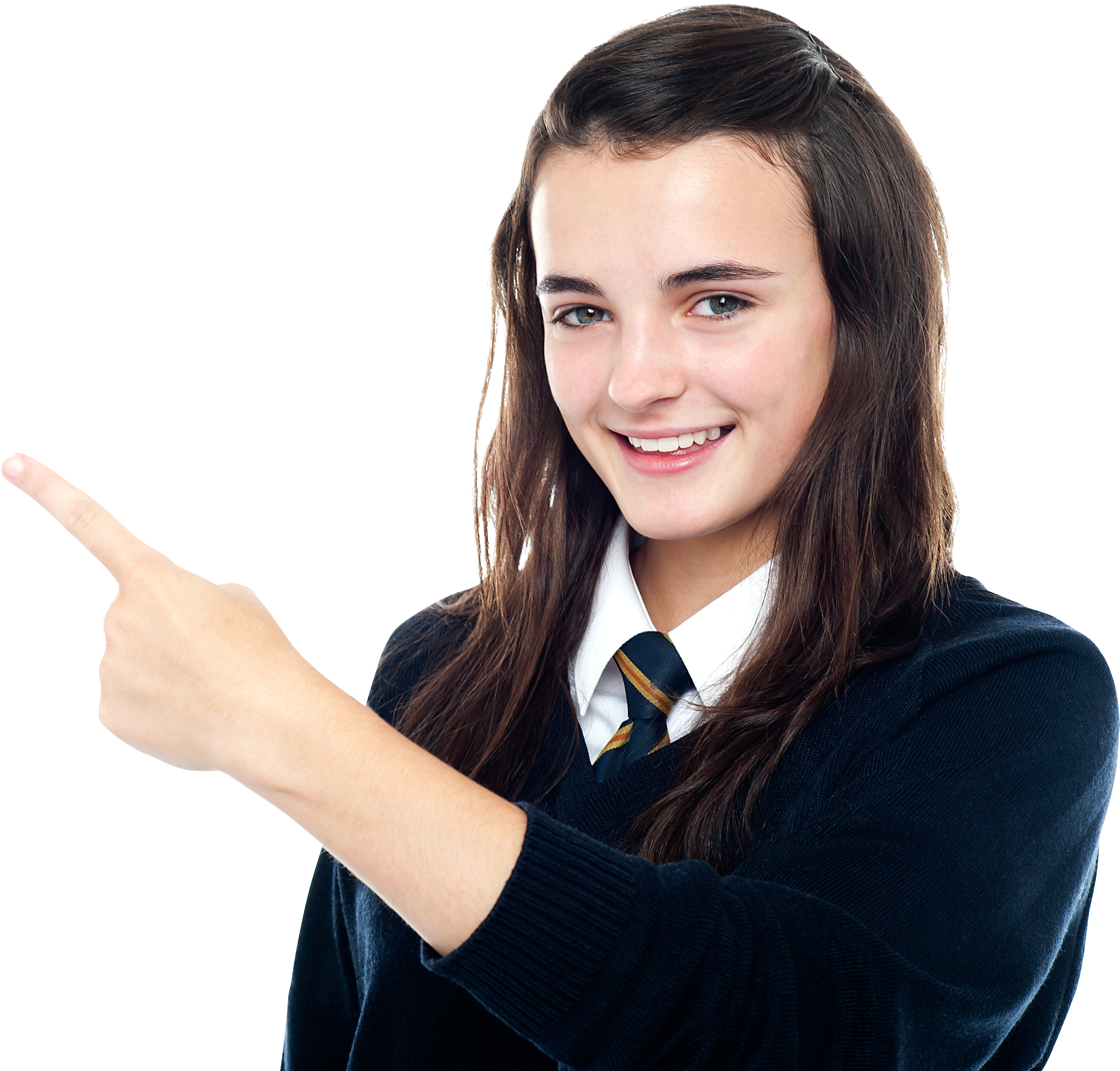 Women Pointing Left Png Image - Document Wallet Doculope Pp Clear (4 Pack) (4809x3200), Png Download