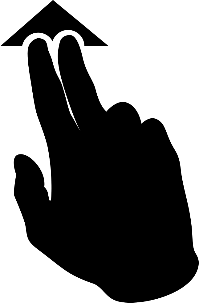 Double Finger Pointing Comments - Gesture (646x981), Png Download